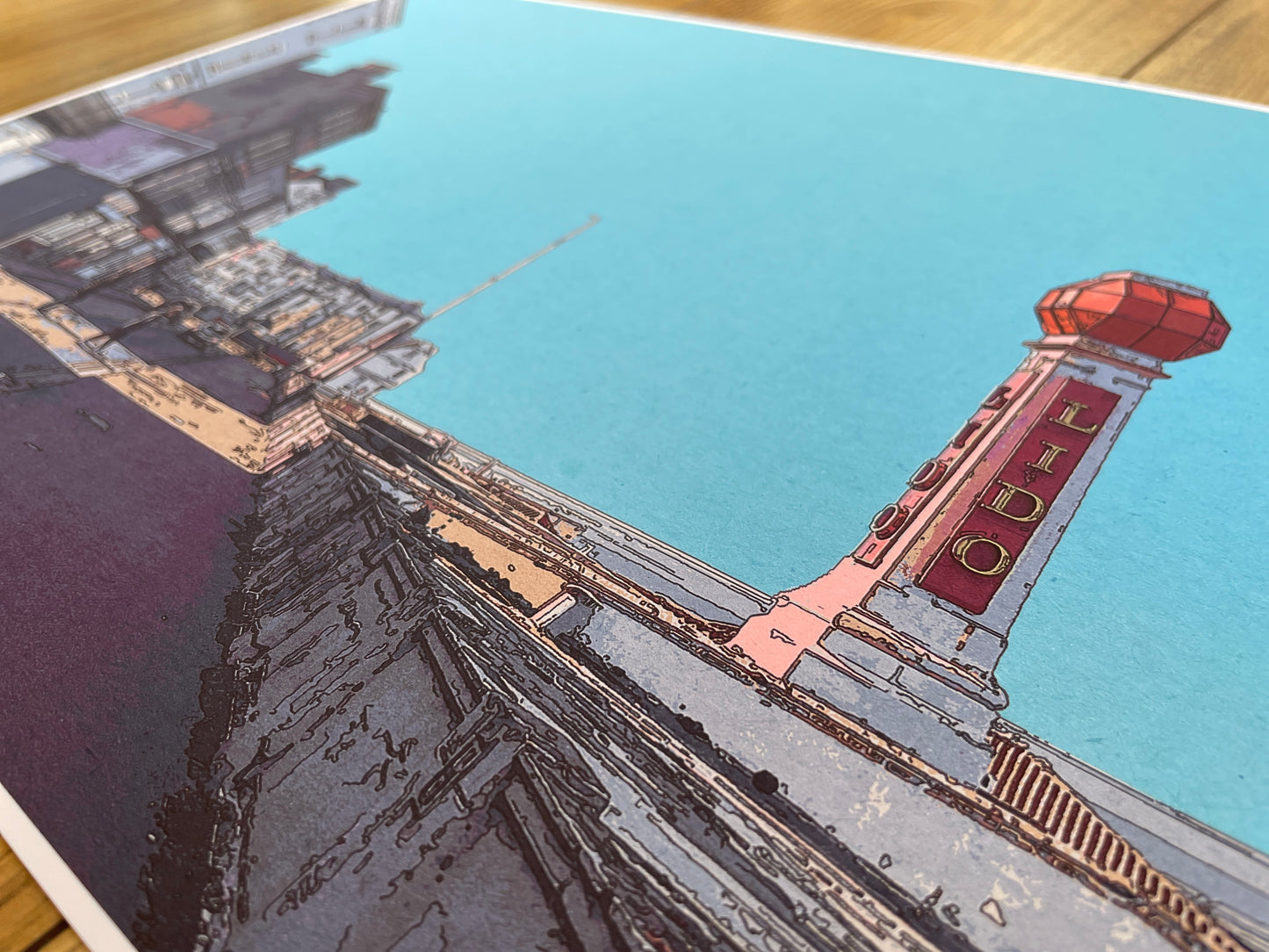 The Lido catches the low winter Sun