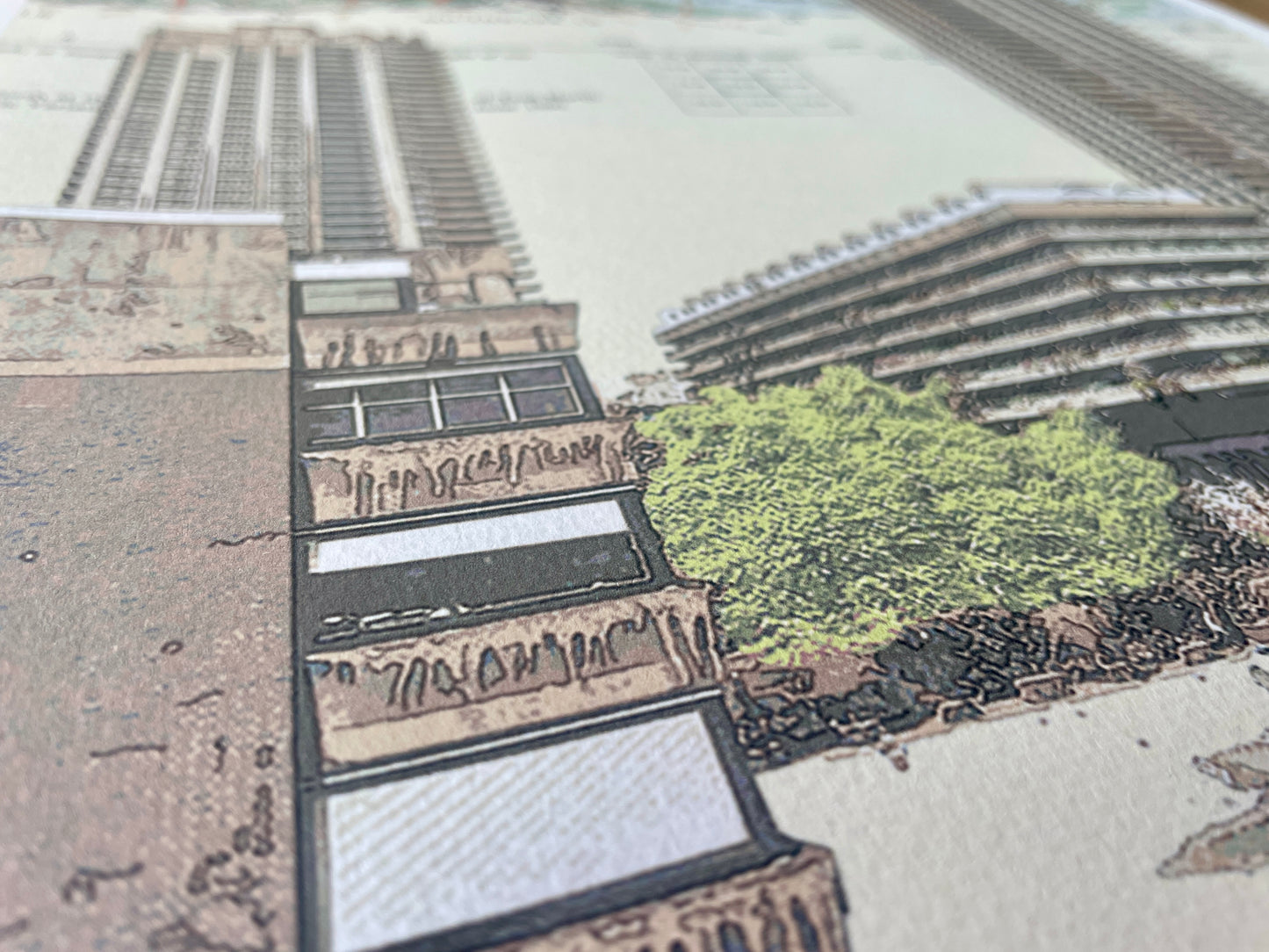 London, The Barbican, limited edition print on Ordnance Survey Map, by Chris Snow / Maps & Diagrams (Copy)