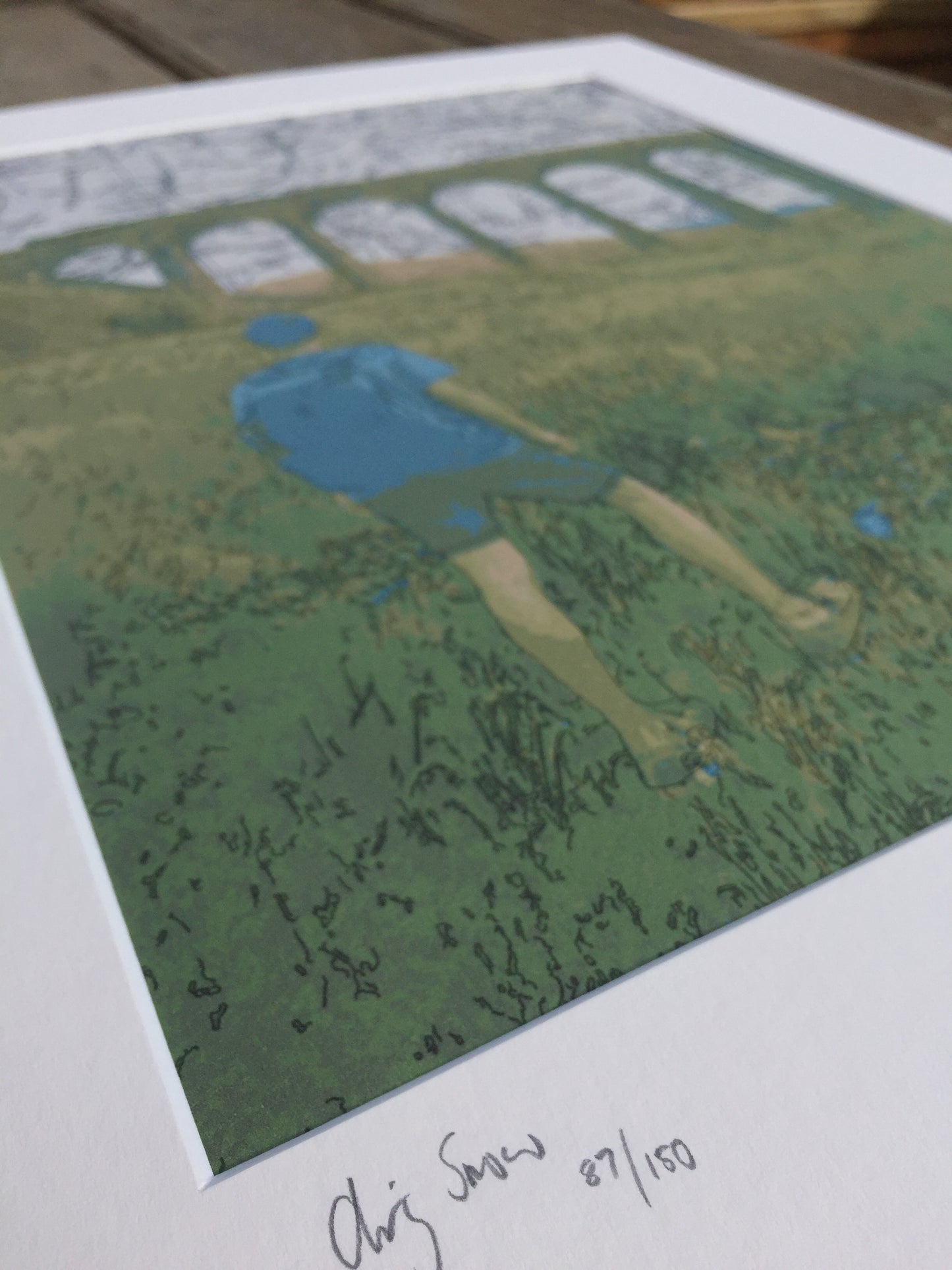 Ribbleshead Viaduct, limited edition print on Ordnance Survey Map, by Chris Snow / Maps & Diagrams