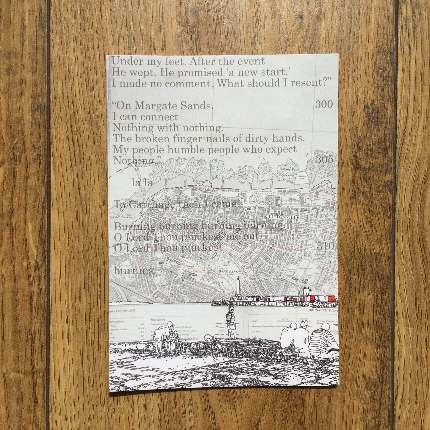 Gift box set of 8 Margate high quality greeting cards featuring maps and original illustrations. Including Walpole Bay, Margate Harbour, Westbrook Beach, Arlington House and T.S. Eliot's shelter