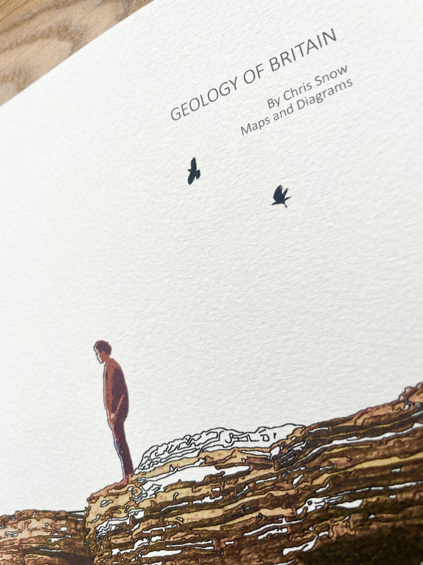 Geology of Britain, giclee print, by Chris Snow / Maps & Diagrams