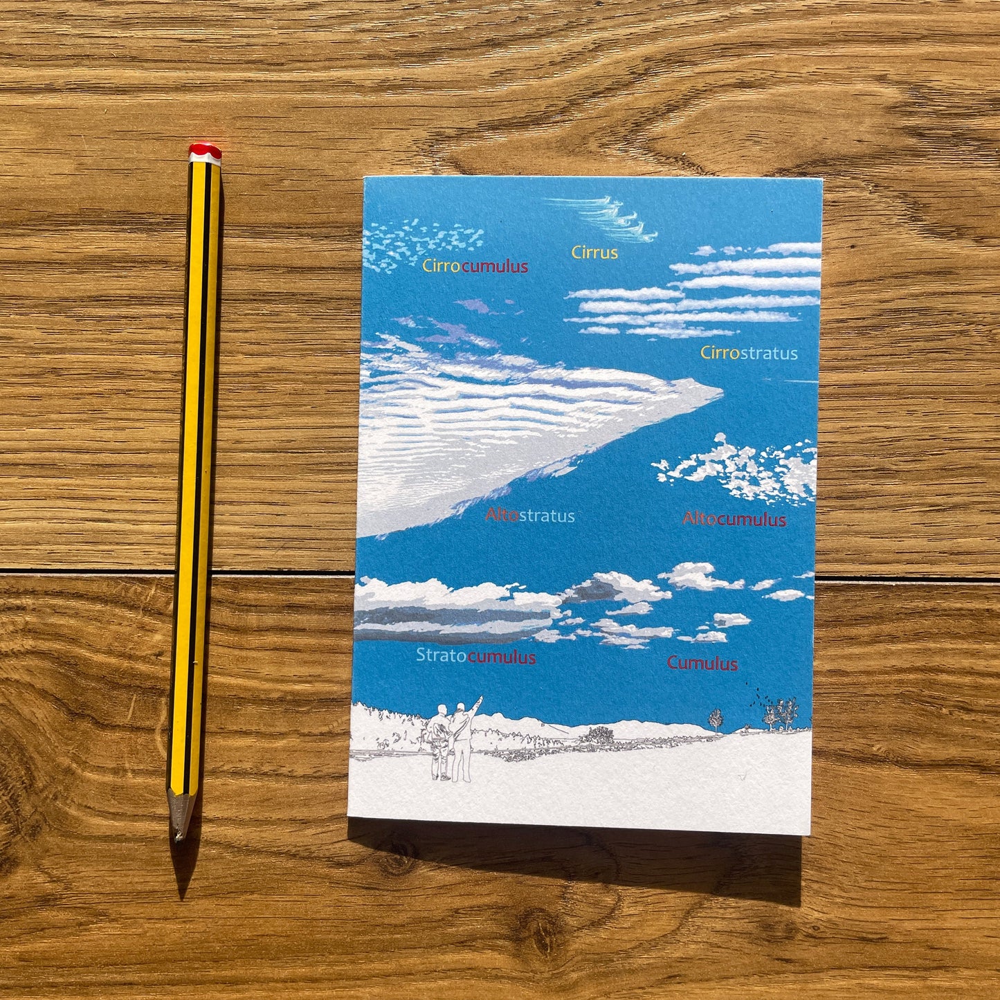 A guide to clouds - greetings card and envelope