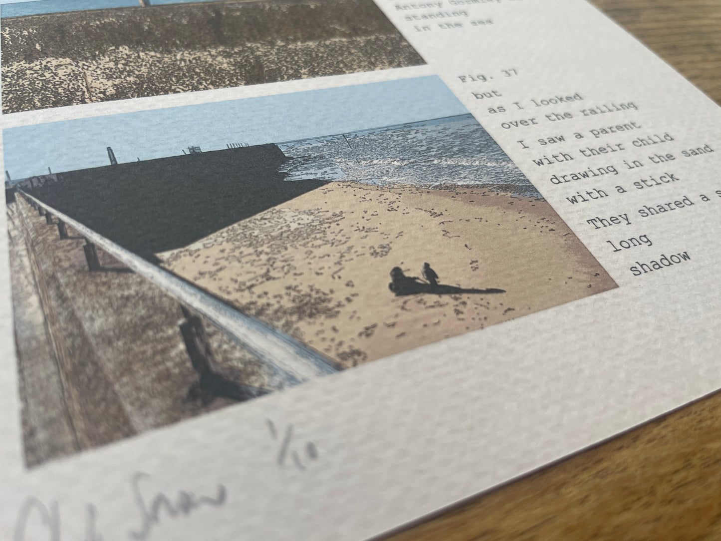 Fig. 35 - They shared a single long shadow - Margate. Limited Edition print by Chris Snow / Maps & Diagrams