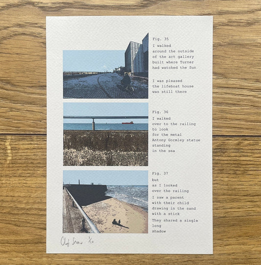 Fig. 35 - They shared a single long shadow - Margate. Limited Edition print by Chris Snow / Maps & Diagrams