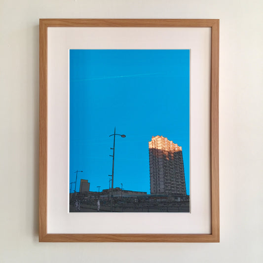 Arlington House Catches the Winter Sun, limited edition print by Chris Snow / Maps & Diagrams