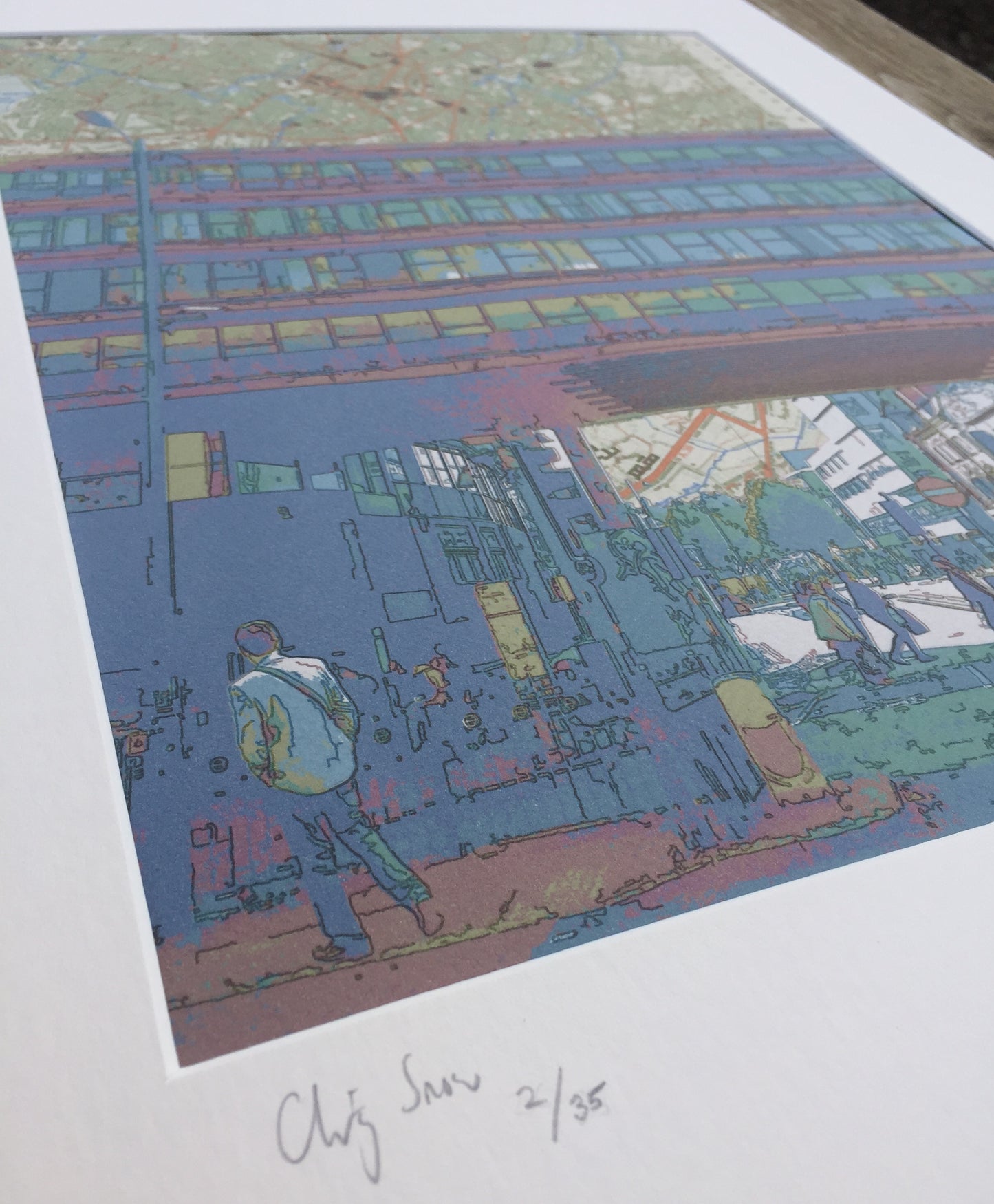 London, The Barbican, limited edition print on Ordnance Survey Map, by Chris Snow / Maps & Diagrams (Copy)