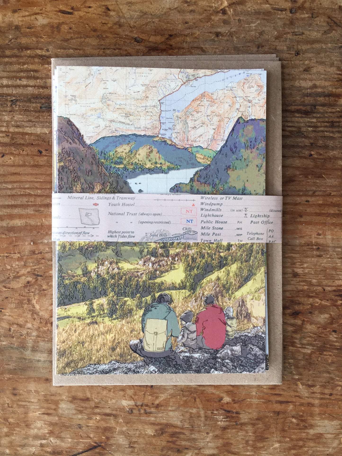 Greeting Cards - Five Special British Places - with recycled paper envelopes