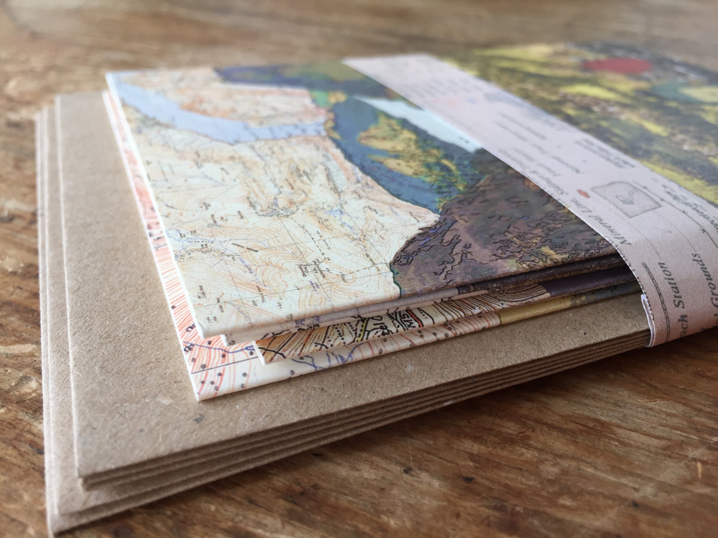 Greeting Cards - Five Special British Places - with recycled paper envelopes