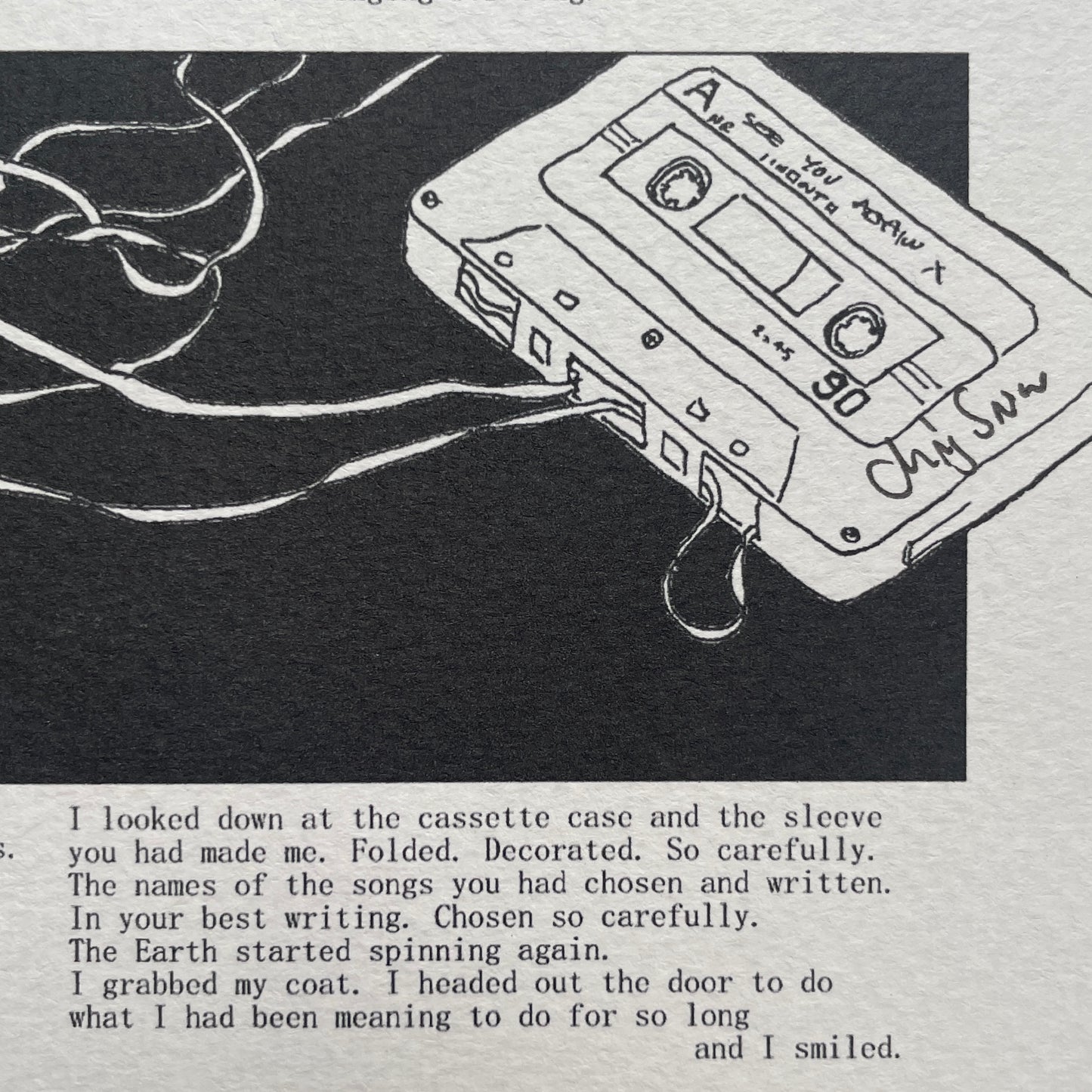 I FOUND THE TAPE YOU MADE ME ALL THAT TIME AGO