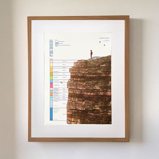 Geology of Britain, giclee print,  by Chris Snow / Maps & Diagrams